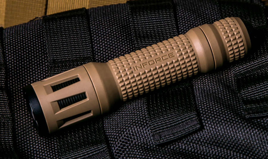 Insight Inforce Flashlight Tan What Makes a Flashlight Tactical